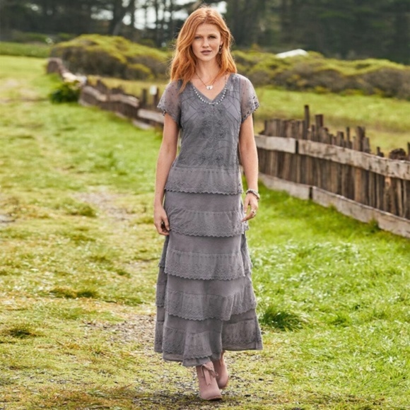 Sundance Dresses & Skirts - Sundance | Linen & Lace Embroidered Maxi Dress